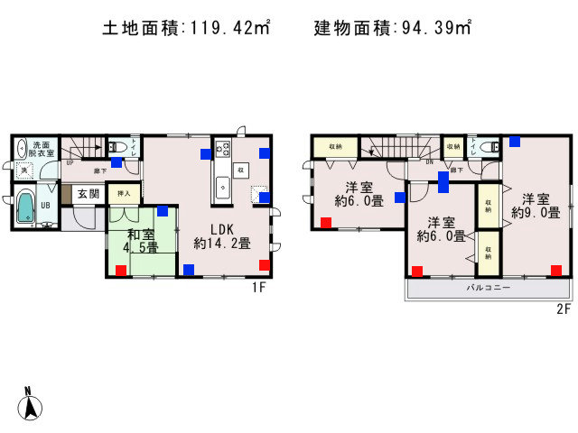 0149564_あきる野市雨間_1号棟_間取図 - コピー