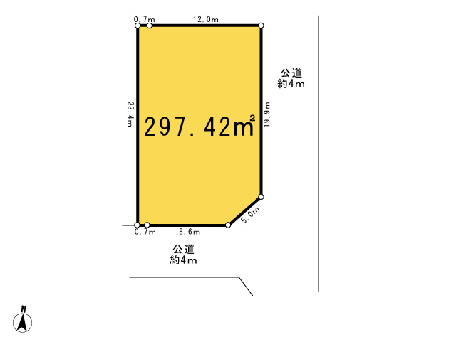 あきる野市秋川4丁目_区画図