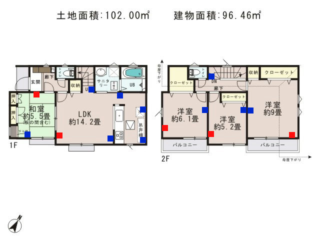 福生市加美平2丁目_10号棟_間取図 - コピー