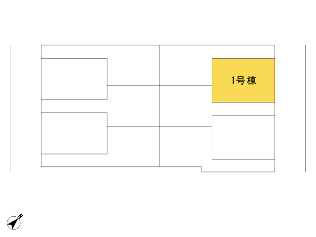 福生市加美平2丁目_1号棟_全体区画図