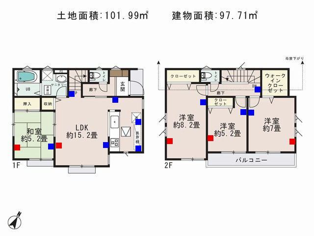 福生市加美平2丁目_1号棟_間取図 - コピー