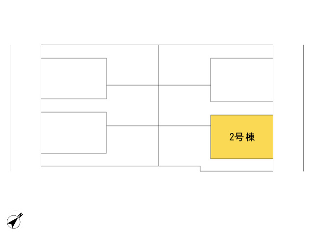 福生市加美平2丁目_2号棟_全体区画図