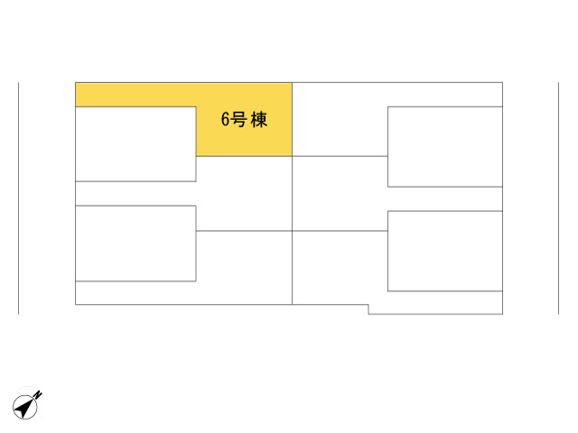 福生市加美平2丁目_6号棟_全体区画図