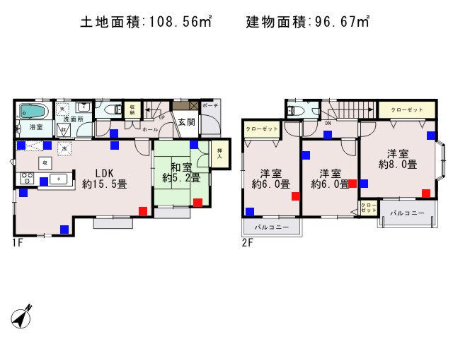 羽村市栄町2丁目_1号棟_間取図 - コピー