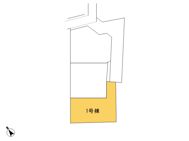 羽村市羽東1丁目_1号棟_全体区画図