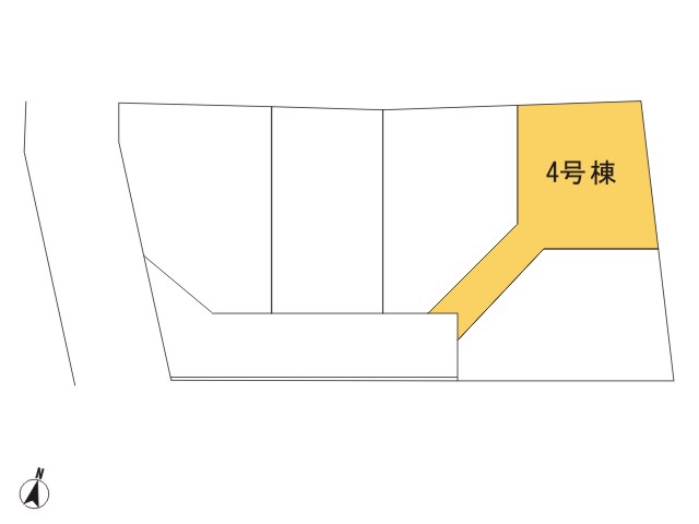 羽村市羽西1丁目_4号棟_全体区画図