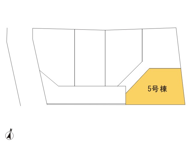 羽村市羽西1丁目_5号棟_全体区画図