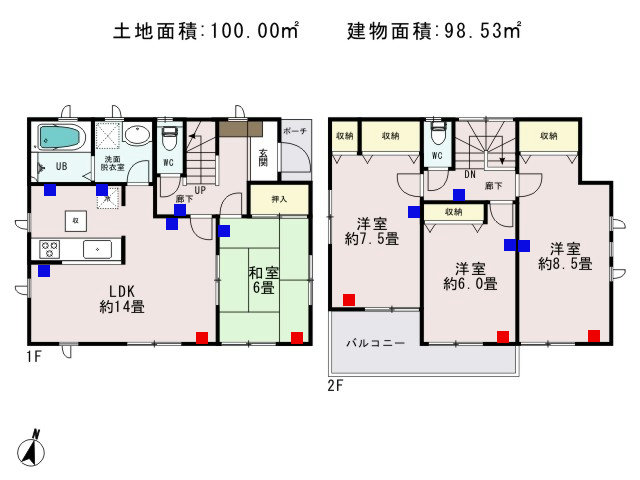 福生市北田園2丁目_7号棟_間取図