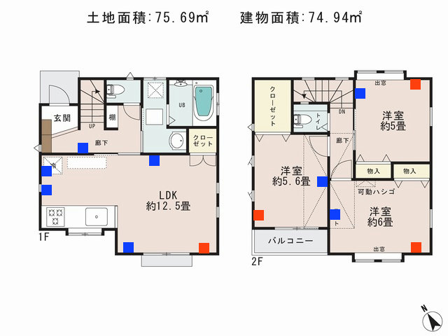 青梅市河辺町6丁目_間取図 - コピー