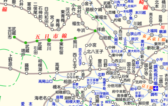 ＪＲ五日市線 路線図と駅検索 ：マピオン