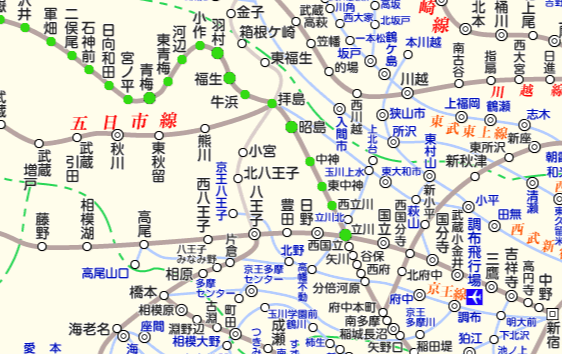 ＪＲ青梅線 路線図と駅検索 ：マピオン