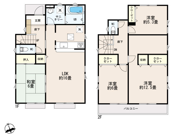 0165377_西多摩郡瑞穂町大字箱根ケ崎_2号棟_間取図