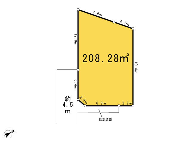 西多摩郡瑞穂町大字石畑_4号区画_区画図