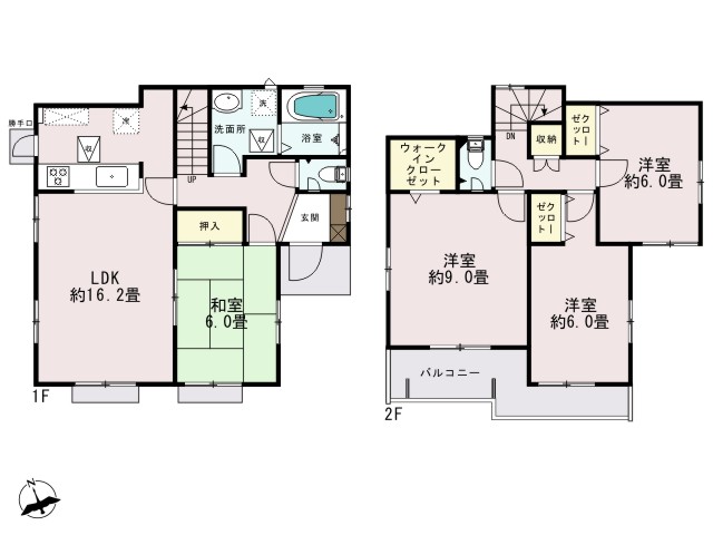 0165870_西多摩郡瑞穂町大字殿ケ谷_1号棟_間取図