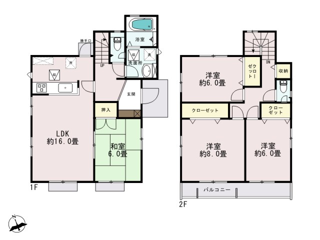 0165871_西多摩郡瑞穂町大字殿ケ谷_2号棟_間取図