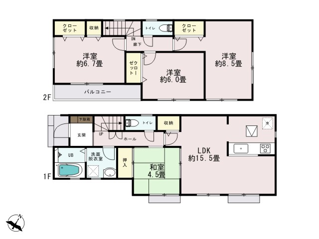 0175902_福生市加美平3丁目_1号棟_間取図