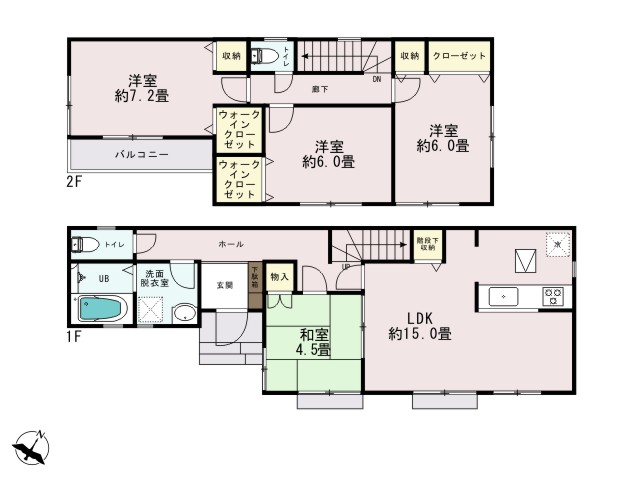 0175903_福生市加美平3丁目_2号棟_間取図