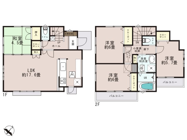 0174494_羽村市玉川1丁目_2号棟_間取図