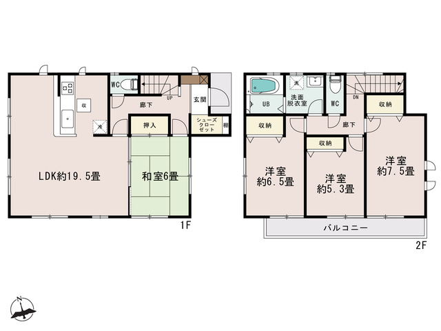 間取図_1号棟