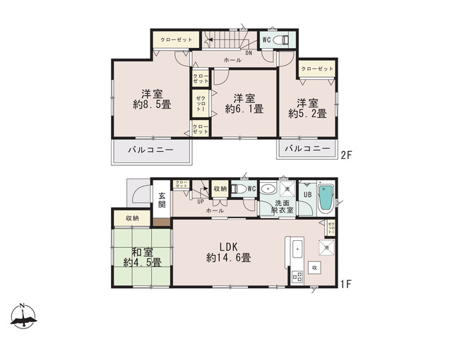 間取図_8号棟