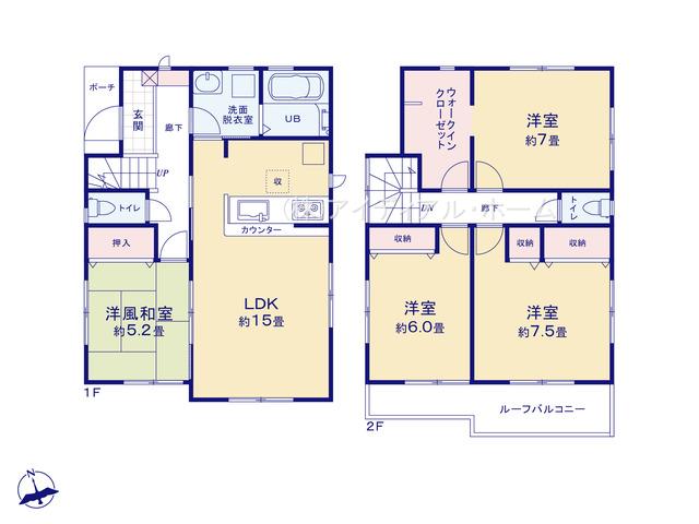 あきる野伊奈第２期_3号棟_間取図_0364410