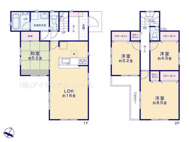 あきる野市舘谷 第2_2号棟_間取図_0380578