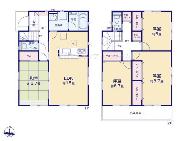 瑞穂町二本木 第12_2号棟_間取図_0426899