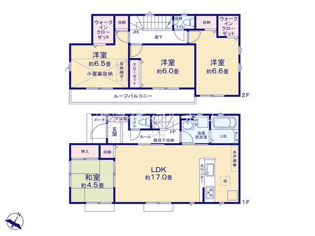 福生市加美平19-1期_1号棟_間取図_0458589