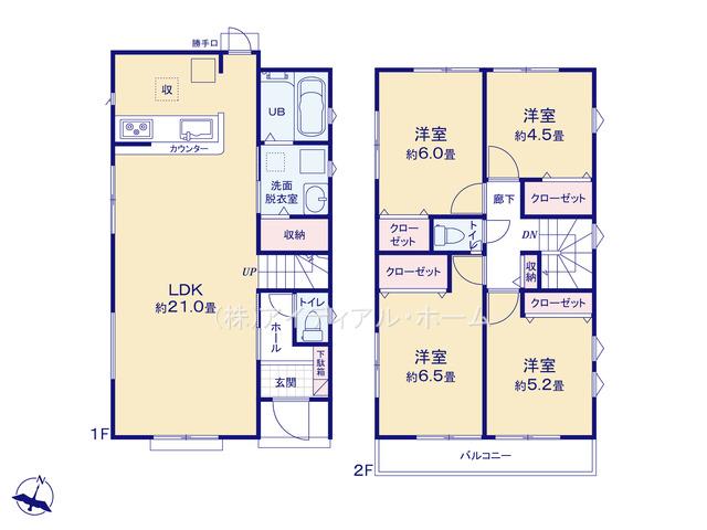 羽村市富士見平19-1期_2号棟_間取図_0473483