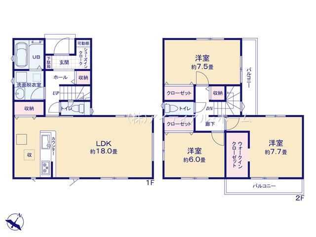 青梅市梅郷21-1期_1号棟_間取図_0550601