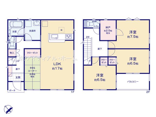 福生市北田園 第5_1号棟_間取図_0569889