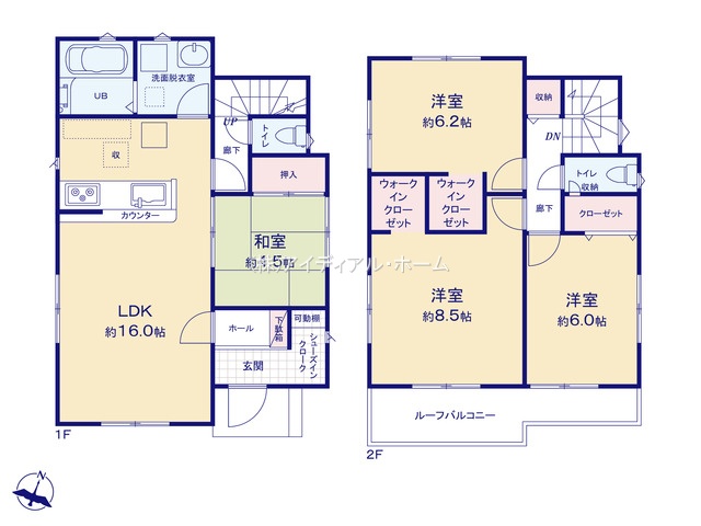 あきる野市雨間21-3期_2号棟_間取区画図画像_0612375