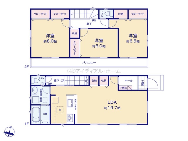 瑞穂町箱根ヶ崎西松原21-1期_2号棟_間取区画図画像_0610930