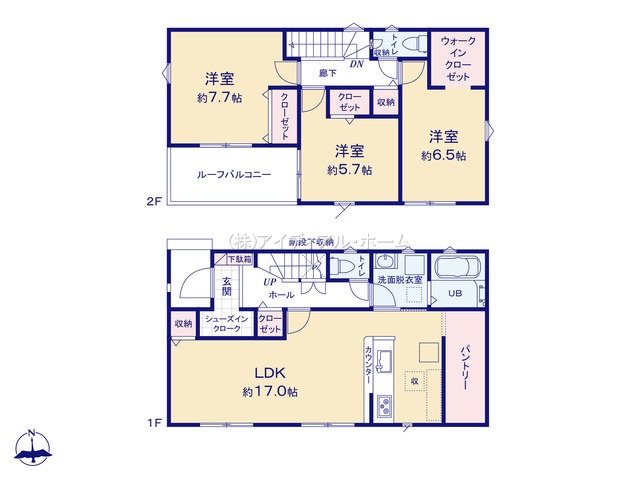 あきる野市渕上21-2期_2号棟_間取区画図画像_0601412