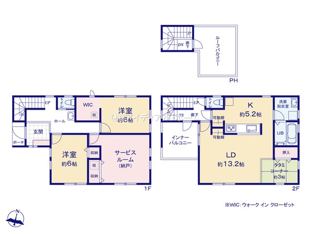 青梅勝沼_2号棟_間取区画図画像_0612109