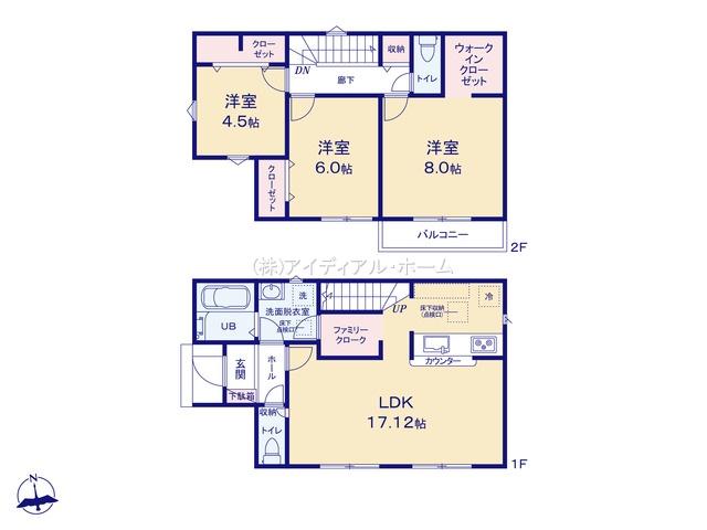 あきる野市瀬戸岡22-1期_2号棟_間取区画図画像_0630365