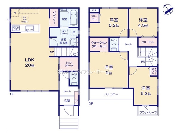 福生市南田園6期_1号棟_間取区画図画像_0828951
