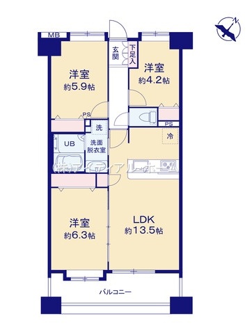 グランツ拝島セントラルステージ_間取区画図画像_0833723