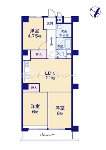 メゾンドール武蔵野台_間取区画図画像_0854029