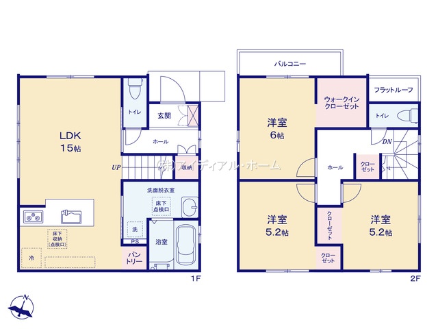 福生市熊川1期（620）_2号棟_間取区画図画像_0857084