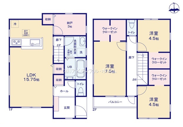 あきる野牛沼第4期_8号棟_間取区画図画像_0835291